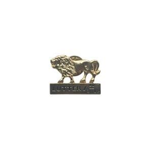 Vintage Lions Club Gold-Tone Pin Lutter / 3rd VP Lion Lapel Badge Collectible